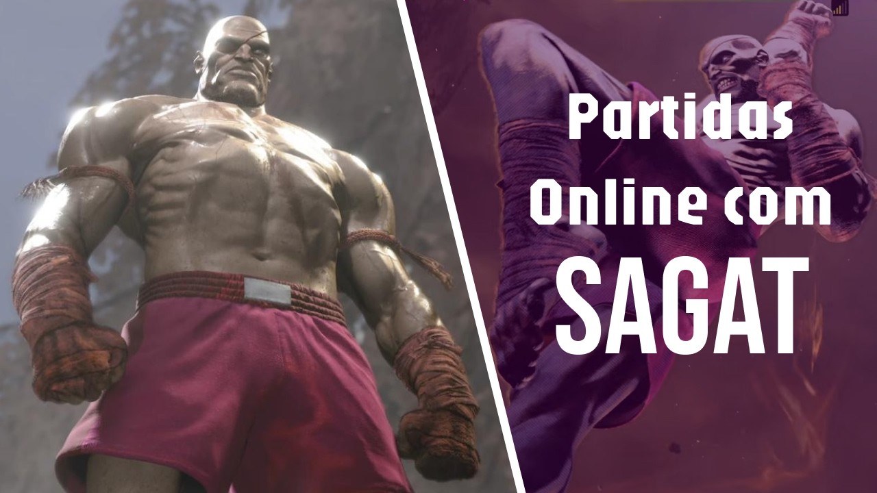 Street Fighter 6  - PARTIDAS ONLINE com o SAGAT!