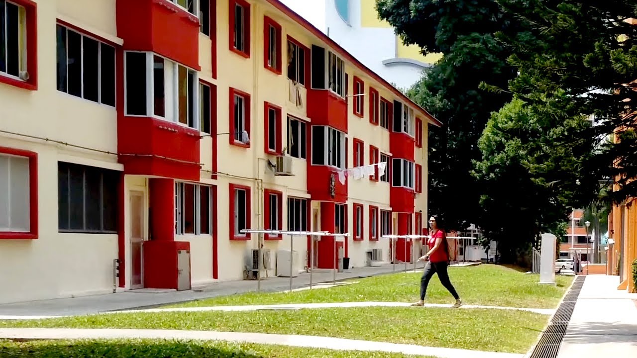 4K Tanglin Halt HDB Estate Virtual Tour (Binaural Sound) Commonwealth Drive Nostalgic Singapore