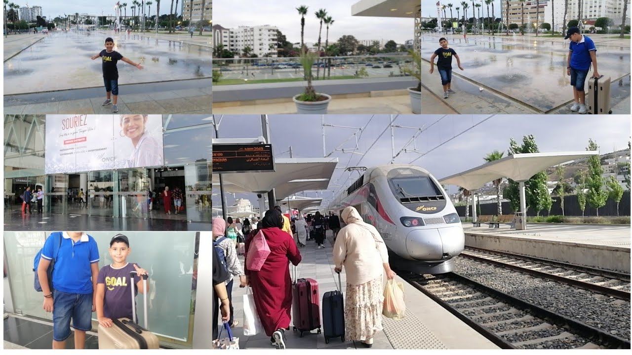 رحلتنا من مدينة طنجة إلى العاصمة الرباط عبرالبراق 🚄 حتى حد ما كيسخى بالحباب و اللمة الحلوة
