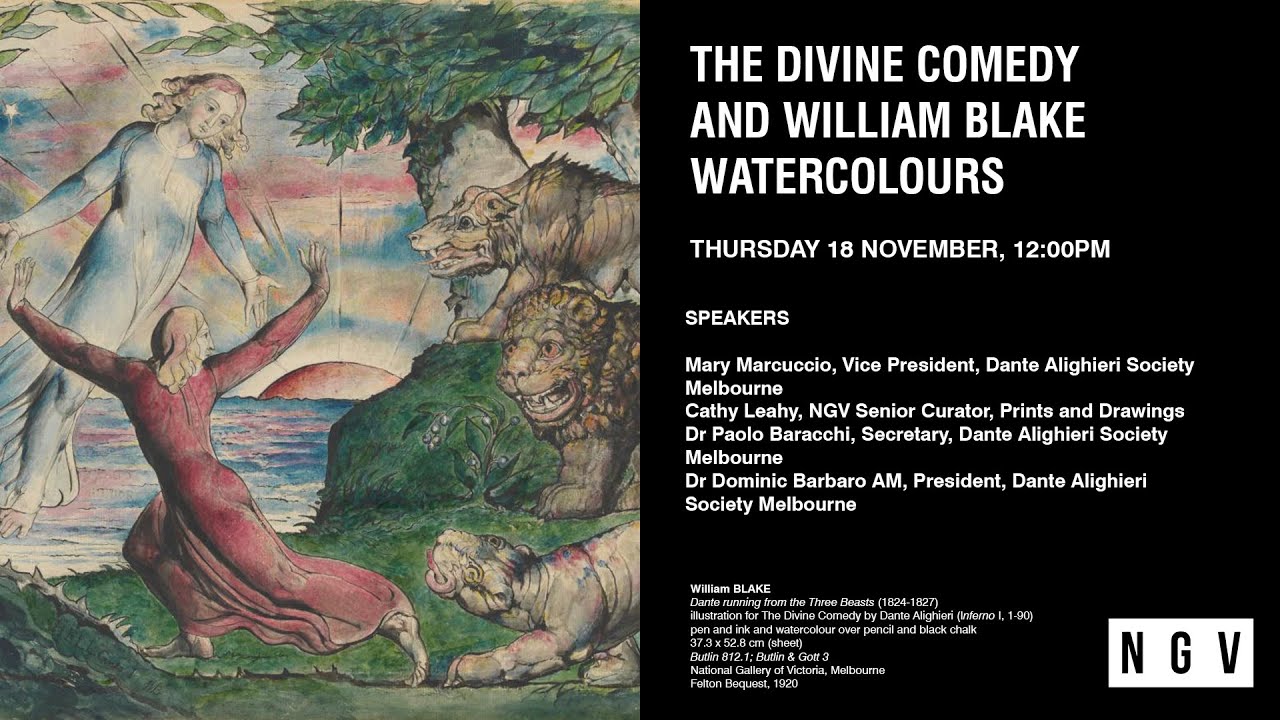 The divine comedy and William Blake watercolours