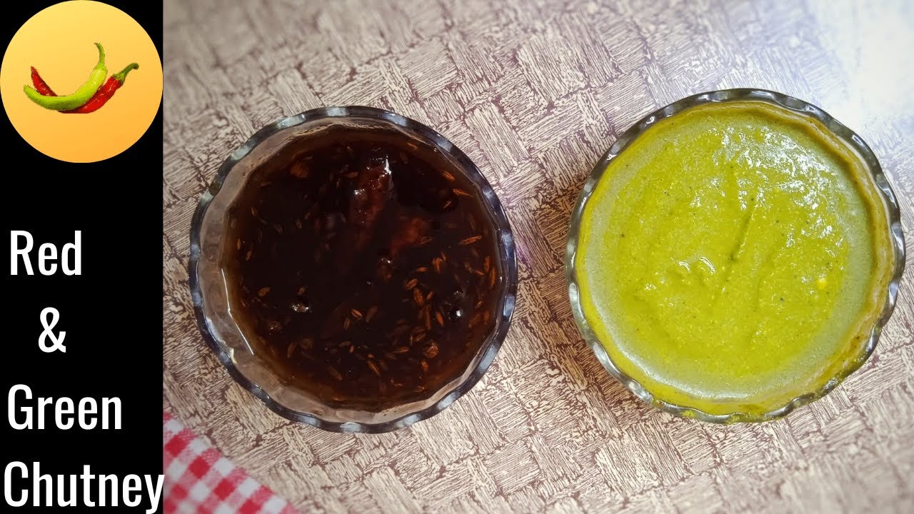 Easy and Quick Red and Green Chutney for chaat | Street Style Laal aur Hari Chutney recipe