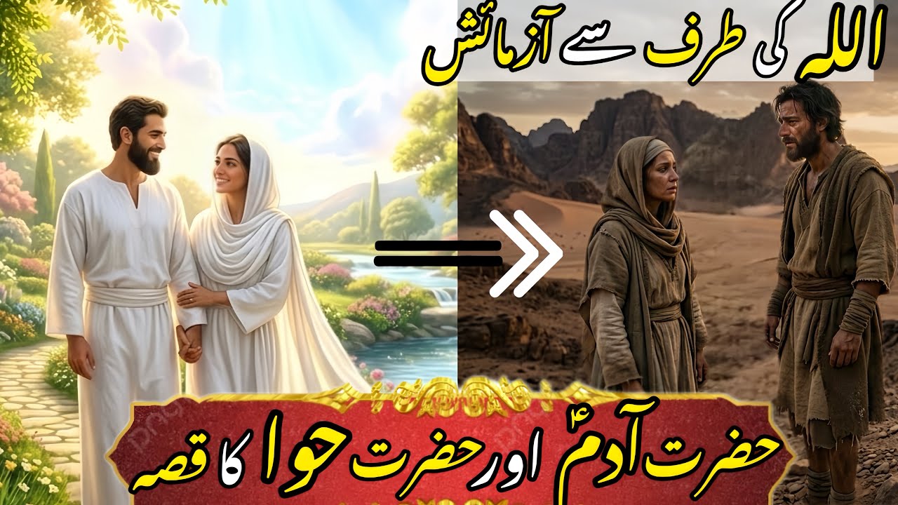 The Story of Prophet Adam (AS) and Hazrat Hawa | Hazrat Adam Ki Pedaish Kese Hui | Islamic History