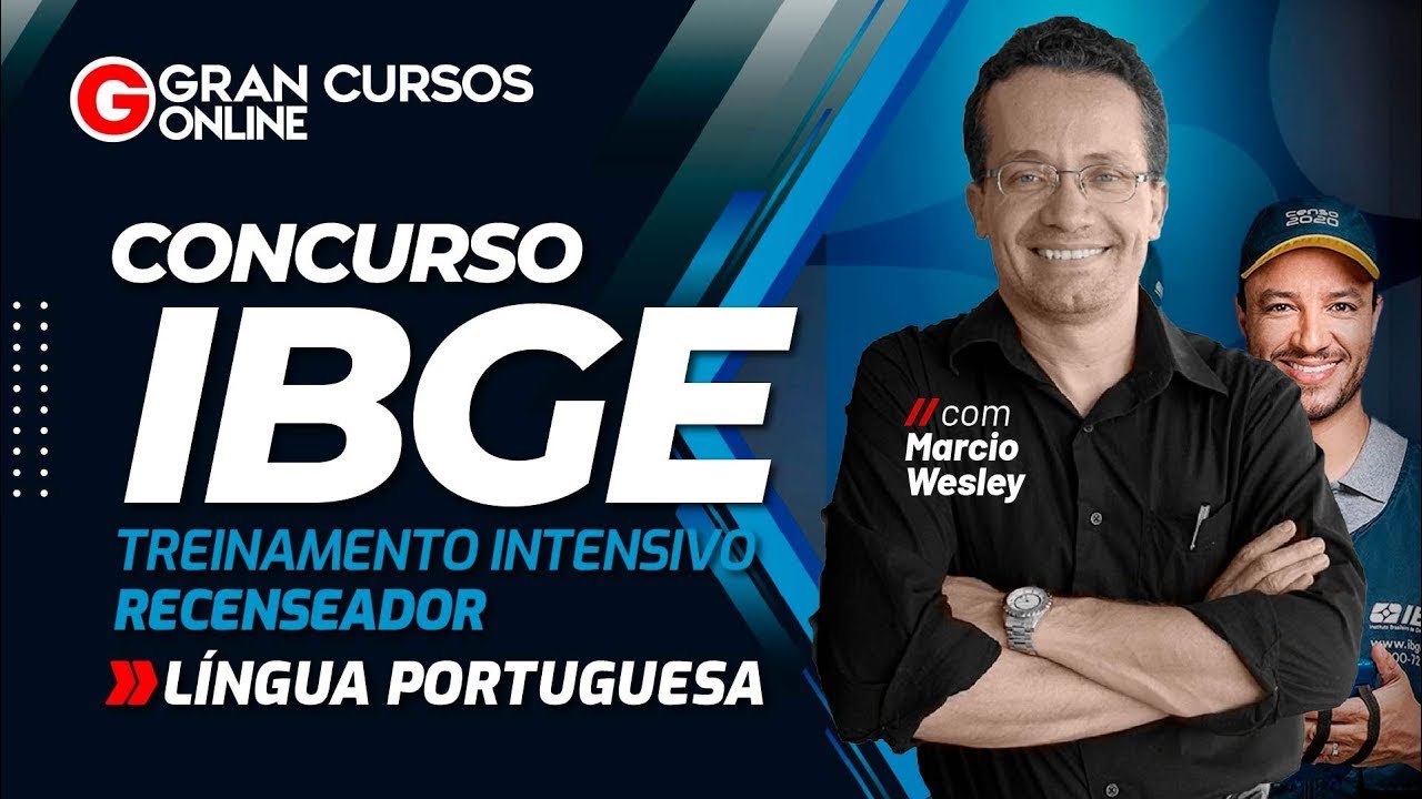 Concurso IBGE: Recenseador – Língua Portuguesa com Prof. Marcio Wesley