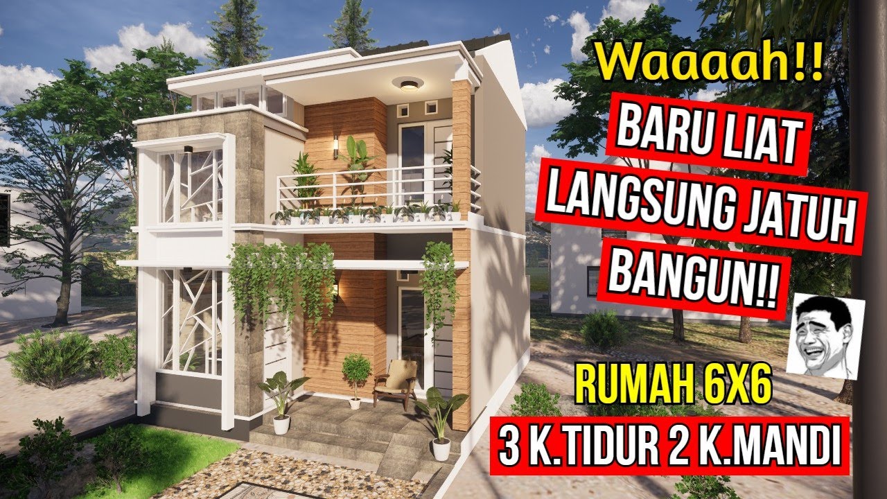 Bangun rumah 6x6 (ngirit lahan ngeborong ruang)