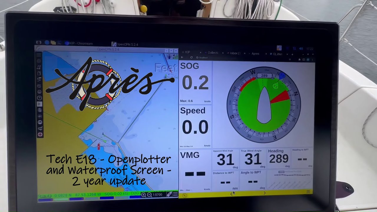 Openplotter и водонепроницаемый экран — обновление за 2 года — Tech E18