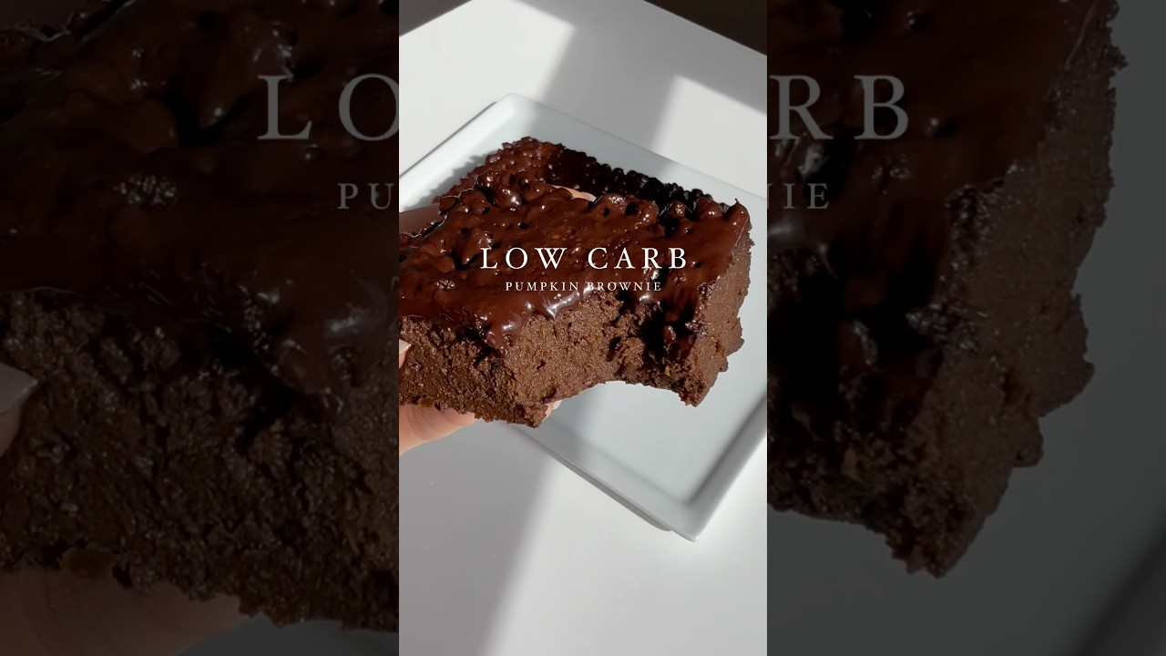 LOW CARB PUMPKIN BROWNIES!