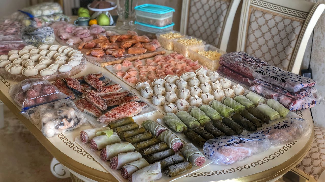 ЗАГОТОВКА ЕДЫ НА ДВЕ НЕДЕЛИ . МОЯ САМАЯ УДАЧНАЯ ЗАГОТОВКА 😍 ПОСМОТРИТЕ КАК МОЖНО ОБЛЕГЧИТЬ ГОТОВКУ