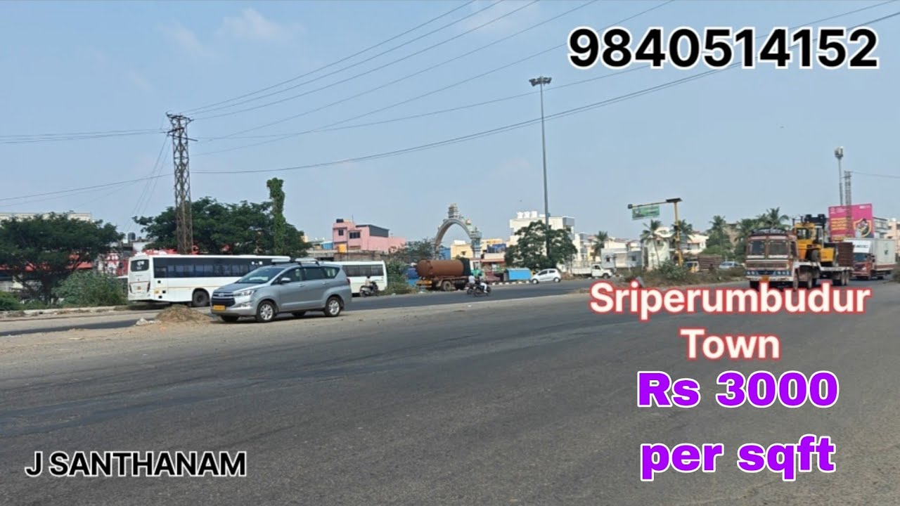 ஸ்ரீபெரும்புதூர் டவுன் 11500 சதுரடி  நிலம் விற்பனைக்கு / 6 plot for sale in Sriperumbudur town