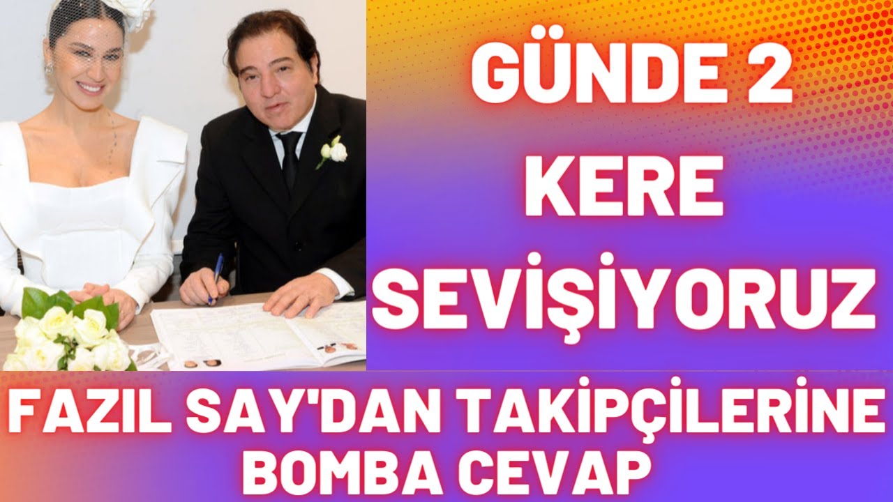 Fazıl Say Eşi Ece Dağıstan'a Gelen Eleştirilere Bomba Bir Yanıt Verdi
