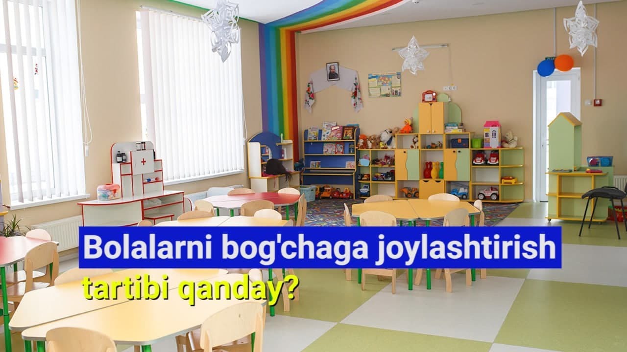 Bolalarni bog'chaga joylashtirish tartibi qanday?