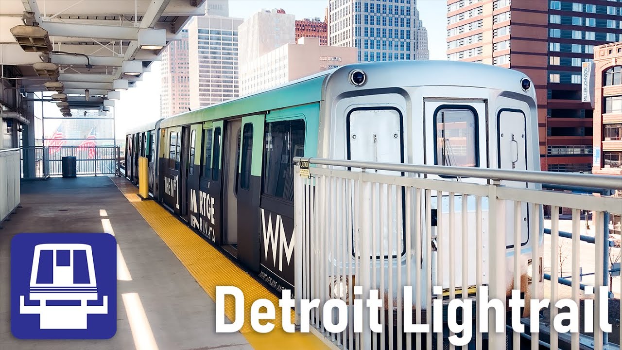 Detroit People Mover compilation and Cab Ride