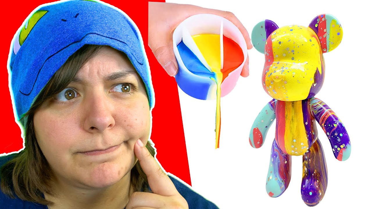 MESSY FUN! Acrylic Pour Paint Supplies Testing