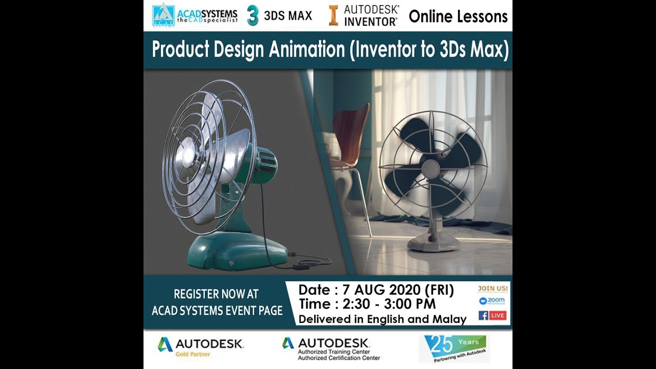 Acad Systems Product Design Animation (Inventor to 3Ds Max)