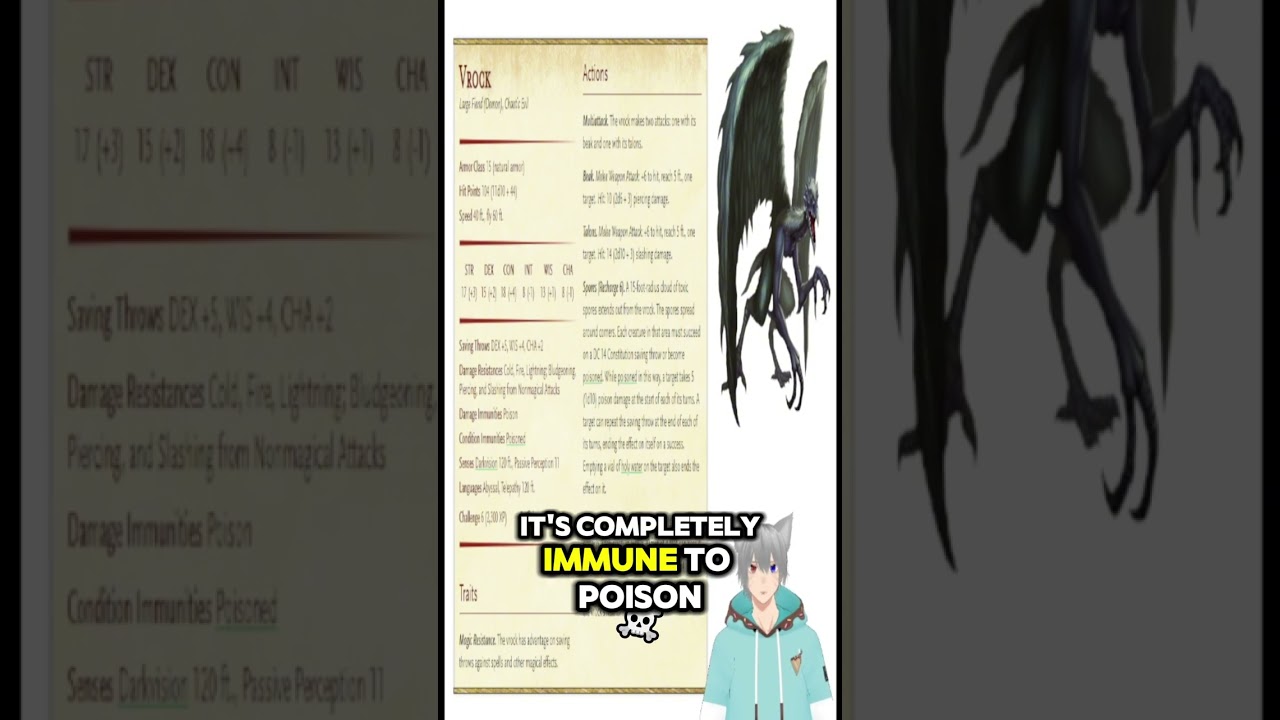 The vrock in D&D 
