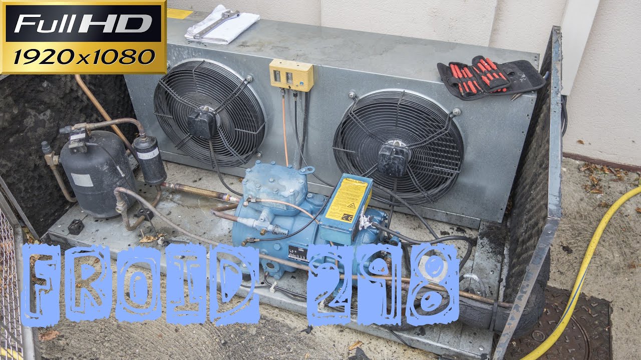 Froid298-Groupe de condensation en défaut et il y a 2 pannes-panne électrique-panne HP-dépannage