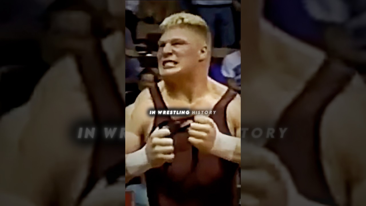 He is the SCARIEST Wrestler Of All Time 😳 #brocklesnar #minnesotawrestling