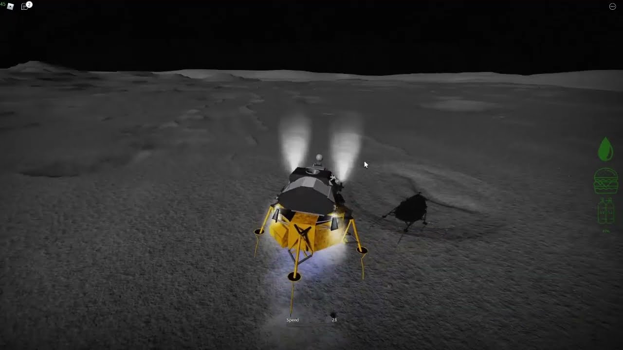 LM landing (Apollo 17) TEST