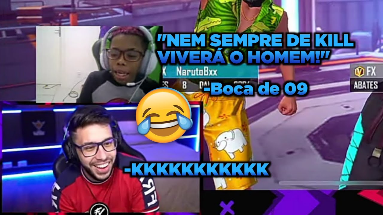 BOCA DE 09 FARPANDO RACHA NA LIVE DO BUXEXA 😂 3X3 INSANO!