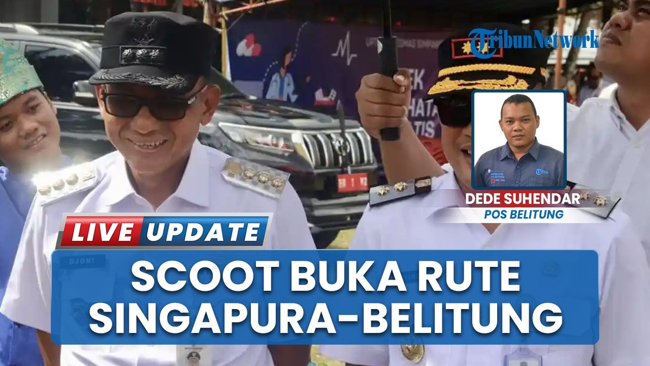 Scoot Maskapai Asal Singapura Buka Rute ke Belitung 3 Mei, Bupati Djoni Kami Terus Persiapan