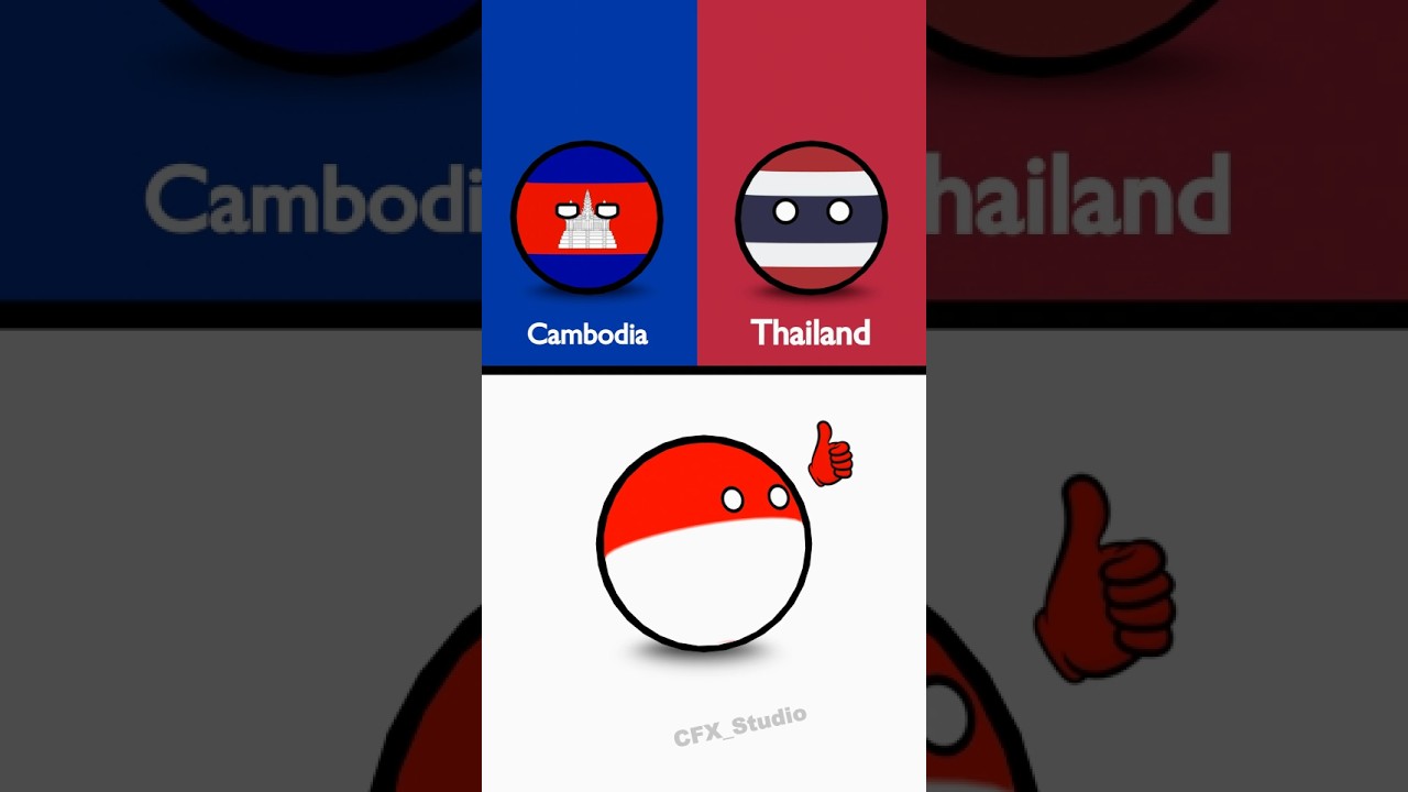 Country Choose: Cambodia 🇰🇭 vs Thailand 🇹🇭 #countryballs #thailand #cambodia