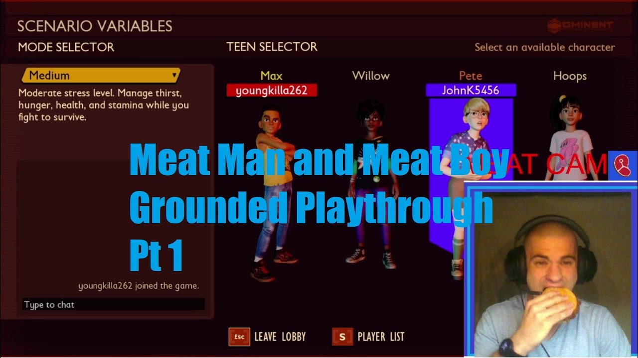 Meat Man and Meat Boy Get Their Feelings Seasoned Playing Grounded(Funny Moments)