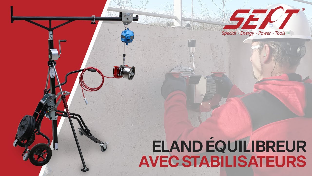 PRÉSENTATION CHARIOT ELAND ÉQUILIBREUR AVEC STABILISATEURS