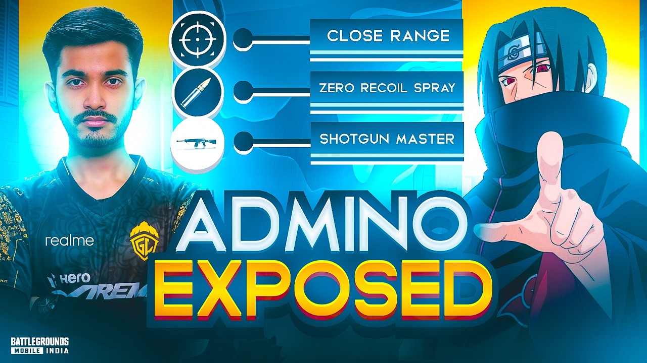 ADMINO EXPOSED ⚠ Sensitivity, Control Layout, Aim Decoded 🔥 BGMI Tips & Tricks