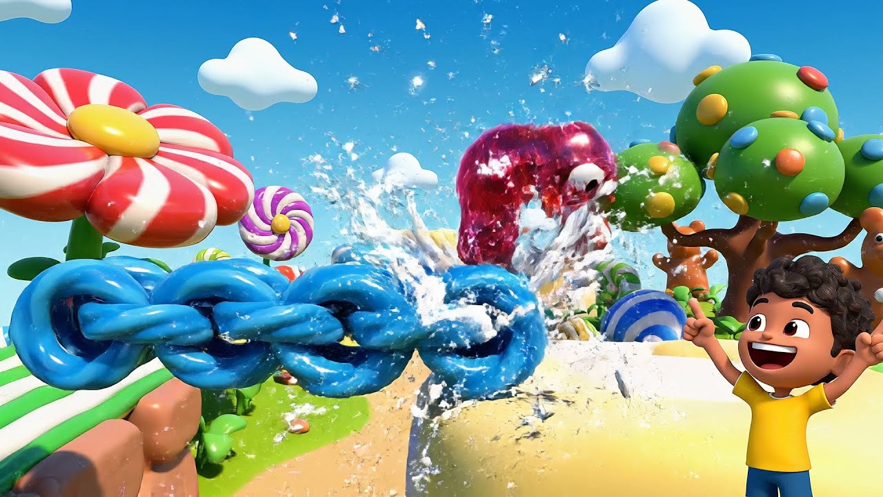 Fall Guys Jelly Runner rebotó por las plataformas | Canciones Infantiles y Rimas para Niños