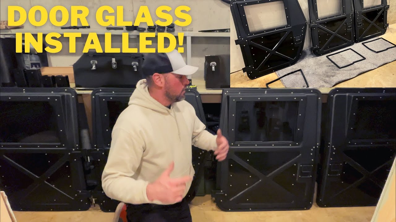 Humvee X Doors Hard Doors Glass Install