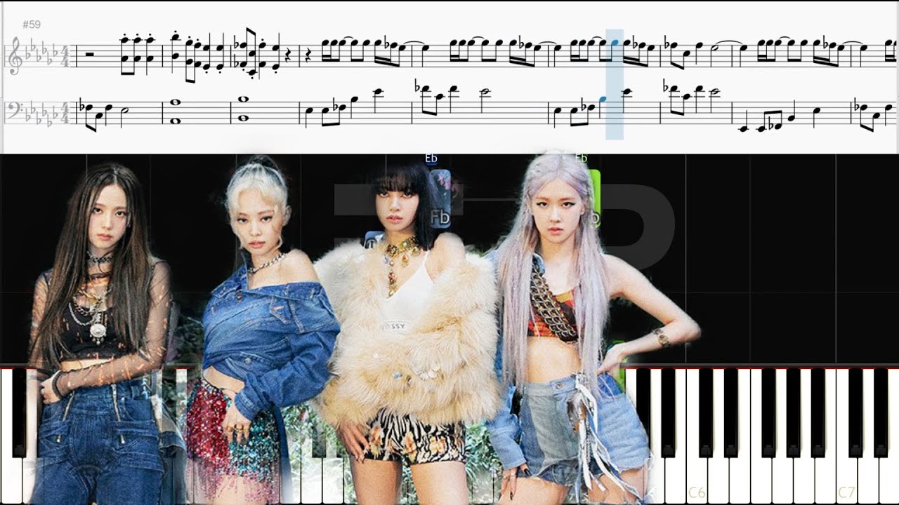 BLACKPINK - 'How You Like That' | Piano Cover + Sheet Above | (Not Easy Version)