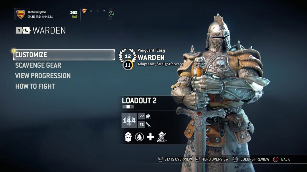 For Honor Season 2 - Rep 12 Warden All New Epic Gear Showcase! 144 NEW MAX Gear Score