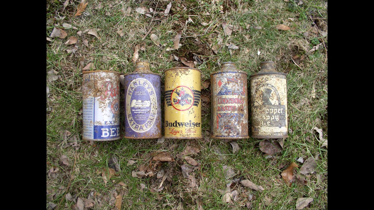 CONE TOP! Beer Can Dig w. Dave Lang & Charlie Bacon- 30's Dump relic hunting