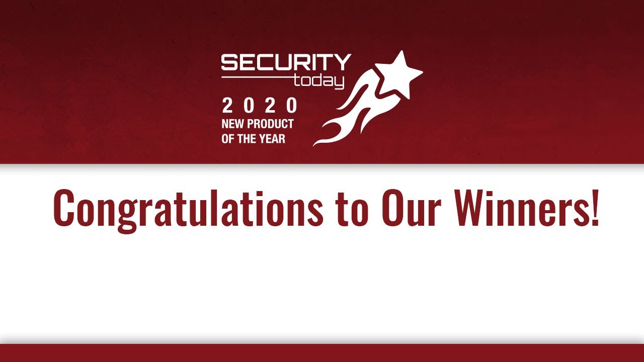 2020 Security Today NPOY Winners