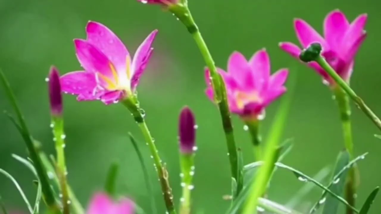 🌸 Flower Ambience with Relaxing Piano & Flute | Peaceful Instrumental Music for Meditation & Sleep