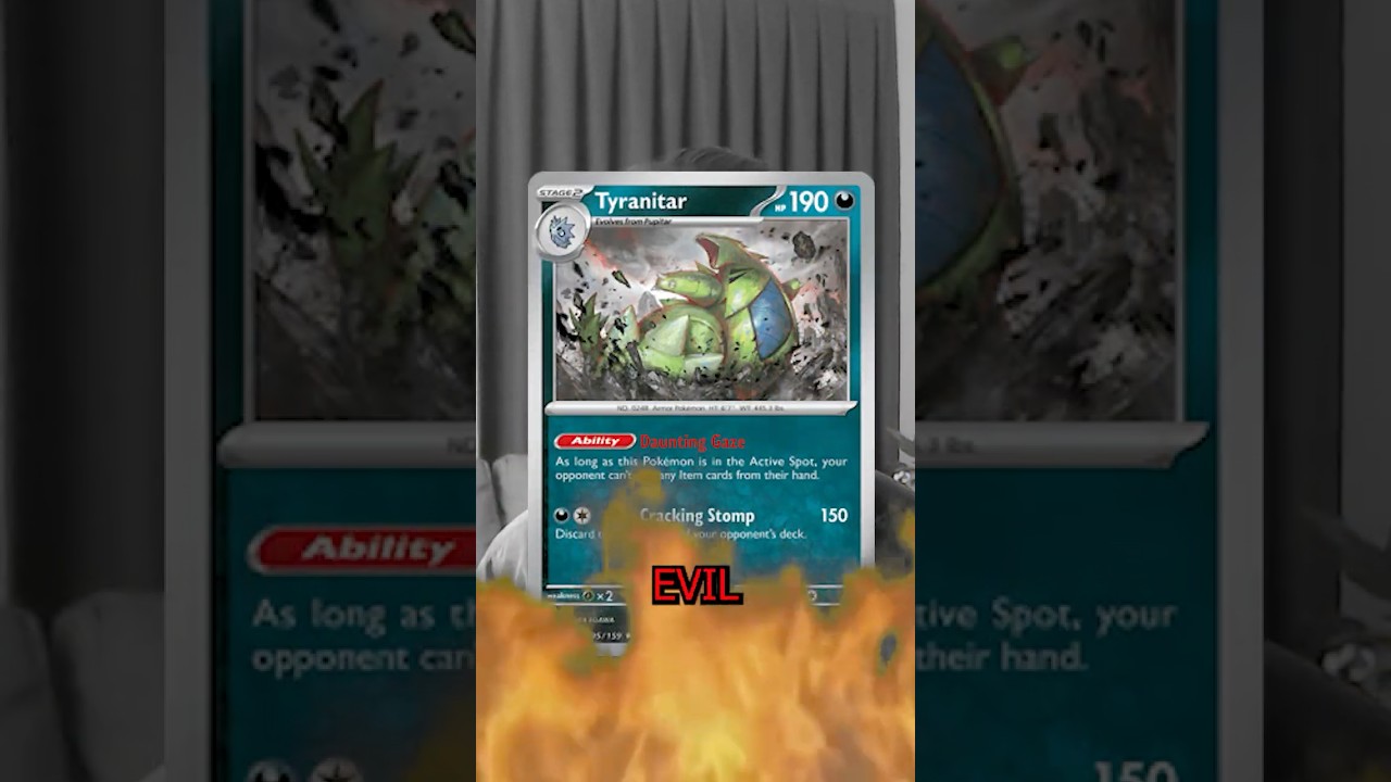 TYRANITAR IS EVIL  #packbattle #pokemontcg #decklist #pokemongameplay  #packopenning #pokemonpack