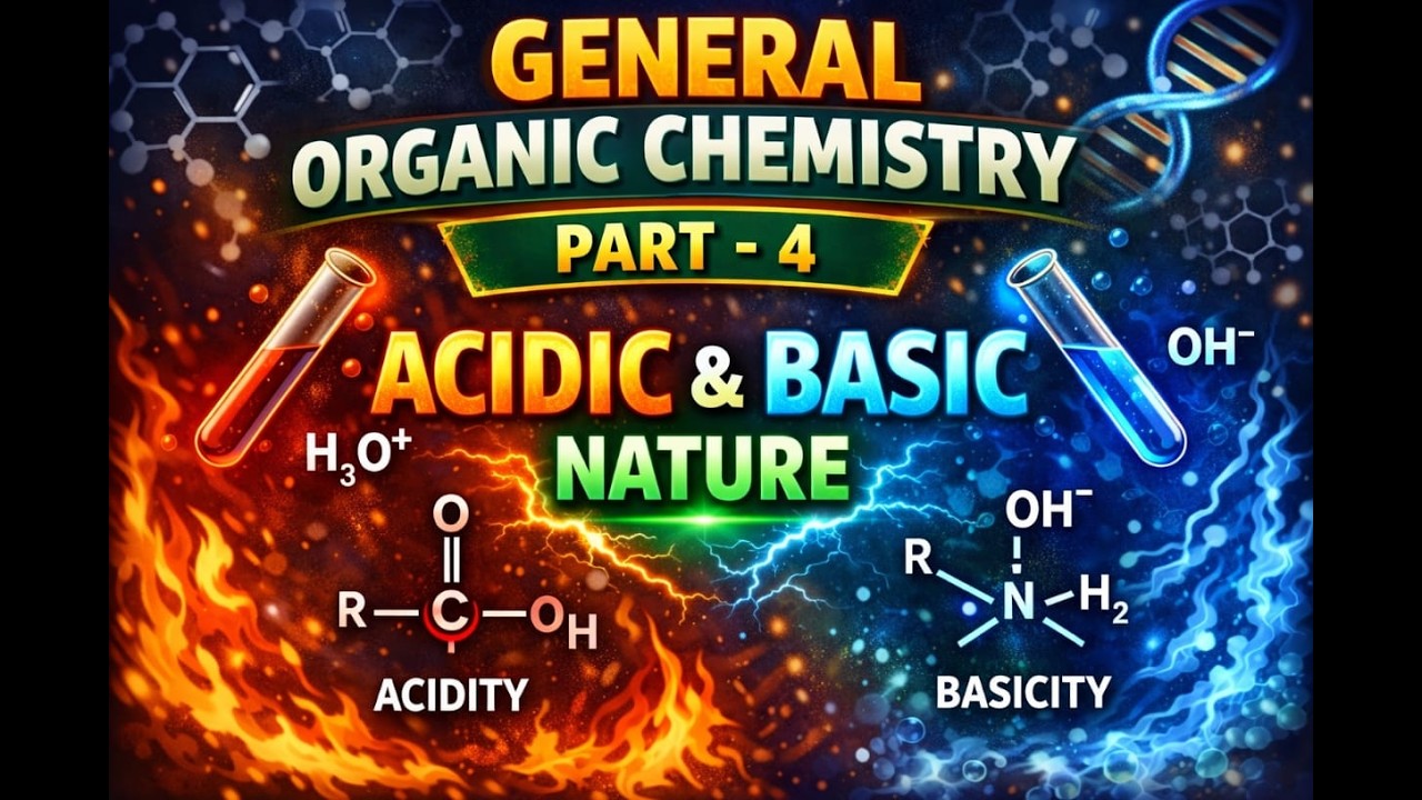 GOC Part 4 | Acidic & Basic Nature in Organic Compounds | Class 11