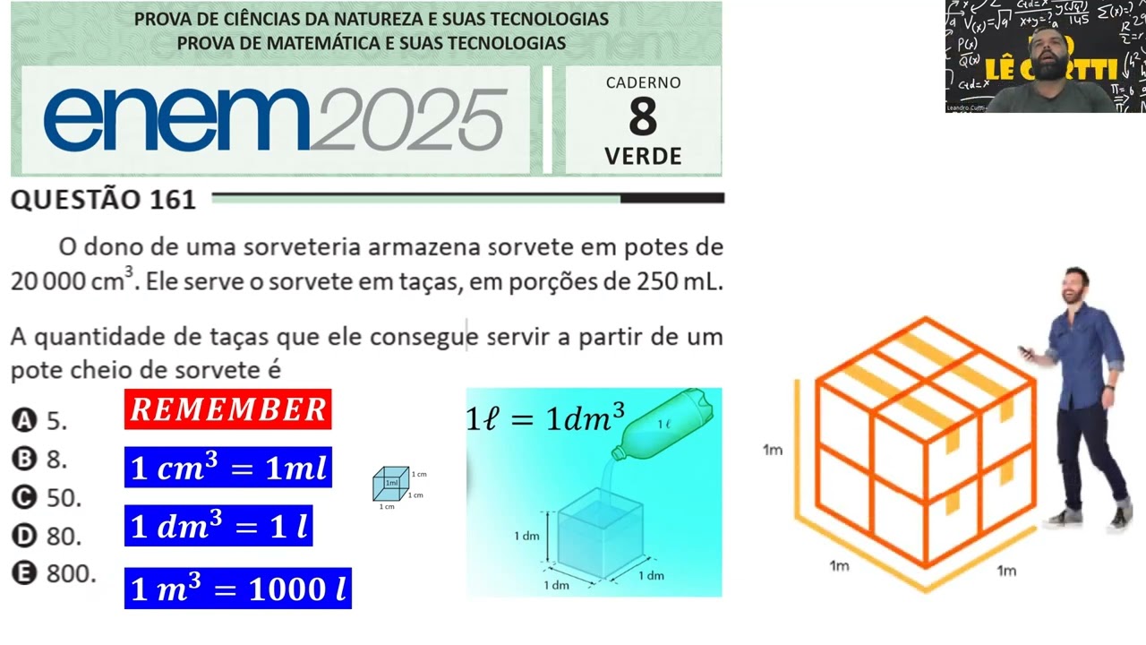 ENEM 2025 - Questão 161 - Prova verde