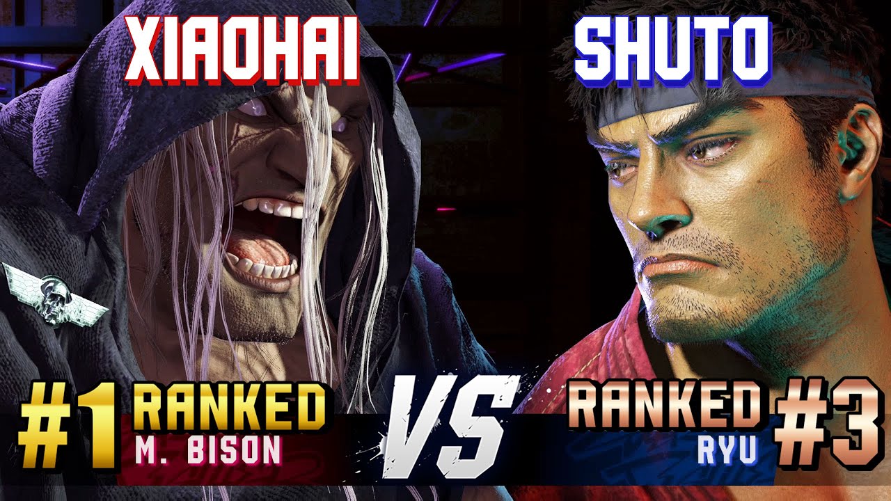 SF6 ▰ XIAOHAI (#1 Ranked M.Bison) vs SHUTO (#3 Ranked Ryu) ▰ High Level Gameplay