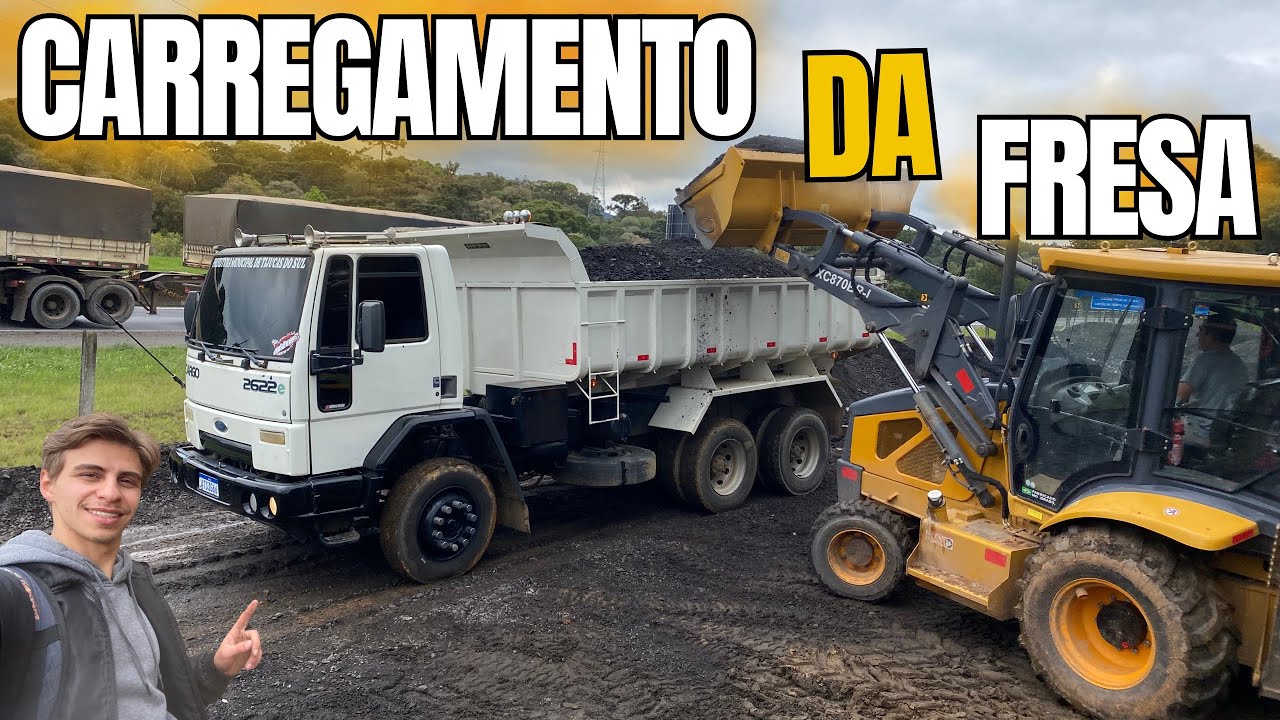 VOU CARREGAR ASFALTO NO FORD CARGO!