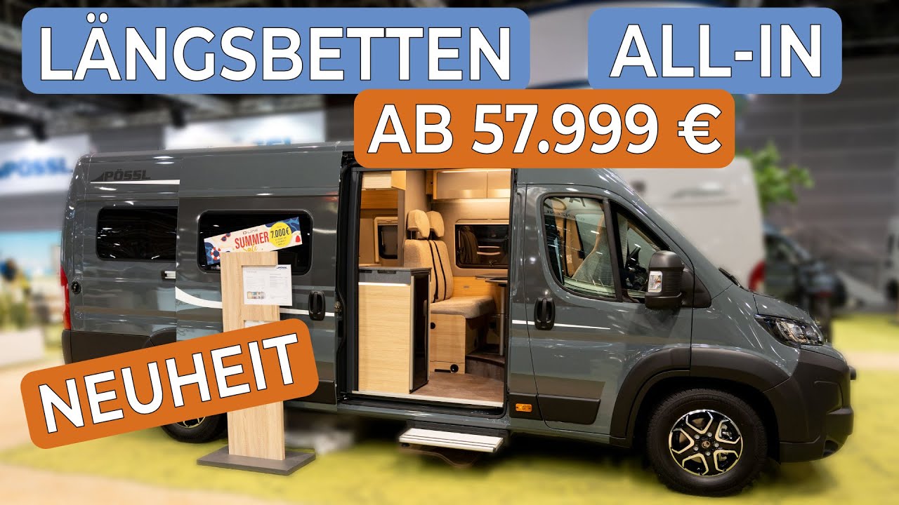 6,40m mit BESTER Preis- / Leistung (und Längsbetten) - Pössl Trenta 640 Plus