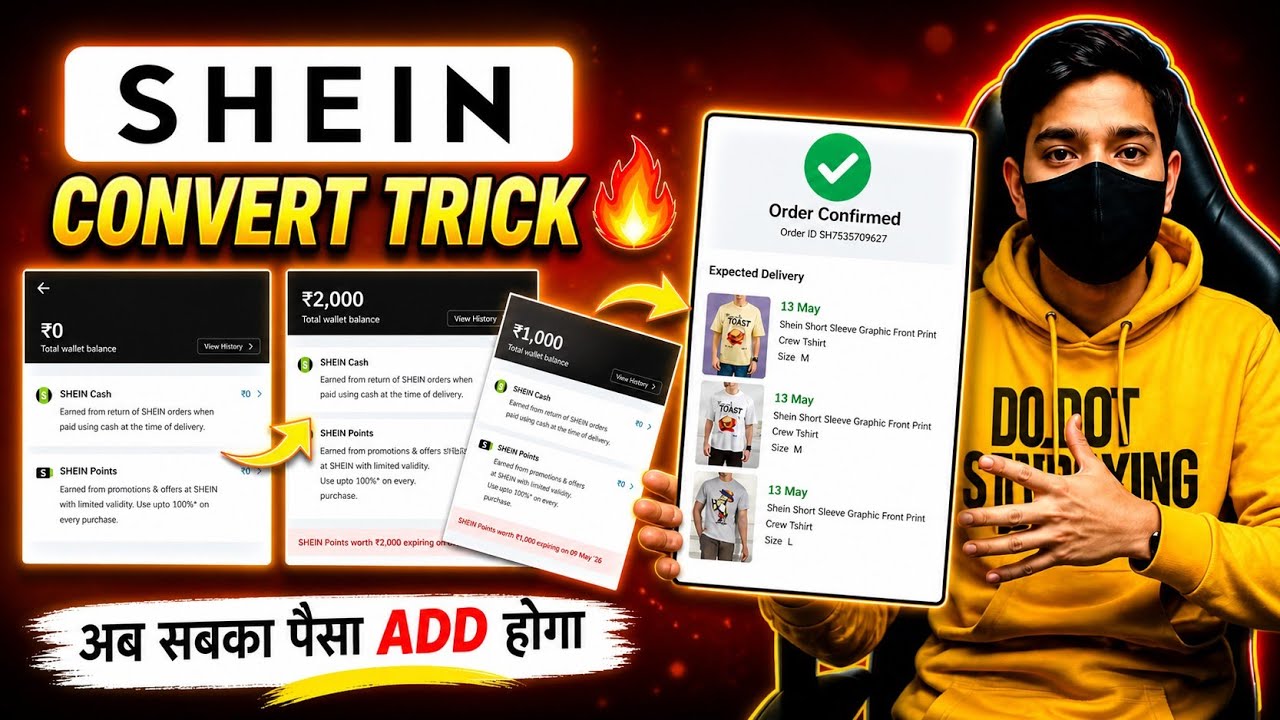 SHEIN ₹5000 - Free shopping 🛍️ SHEIN New Month Offer ₹1000 Wallet Balance Trick  #Shein #Offer