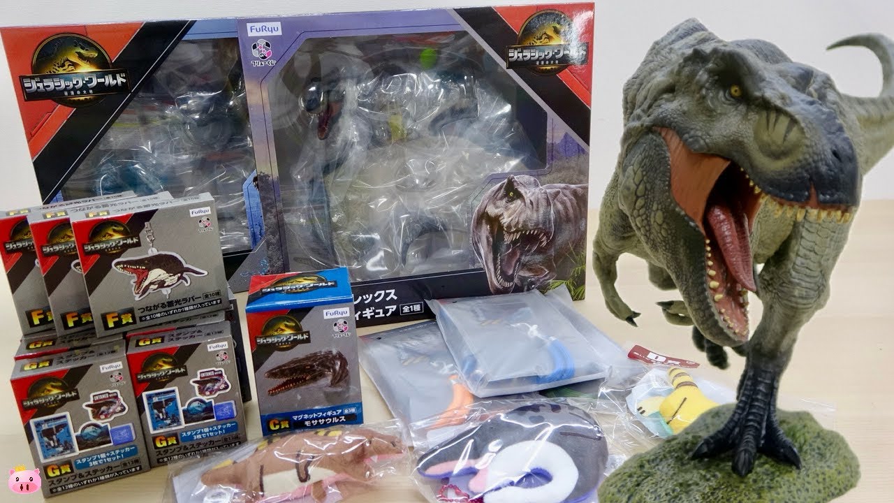 フリューくじ『ジュラシック・ワールド / 復活の大地』20回引いて A賞・B賞 フィギュアゲット! T.レックスの躍動感とモササウルスのエフェクト台座の造形美を徹底分析