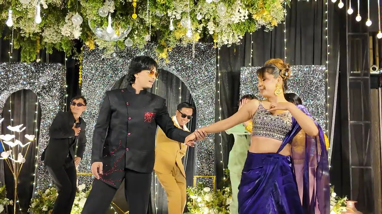 Paul Shah / Benisha Hamal Live Performance In Niti Shah Sangeet Ceremony 