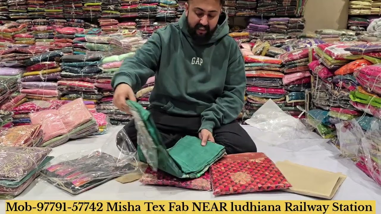 Designer suits wholesale rate || Misha Tex Fab JMD Mall Ludhiana