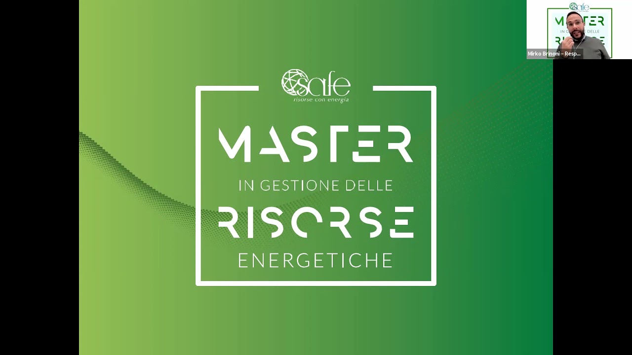 SAFE - Diventa protagonista della TRASFORMAZIONE del Settore Energetico