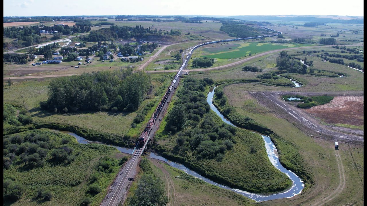 A train at Gwynne AB Canada