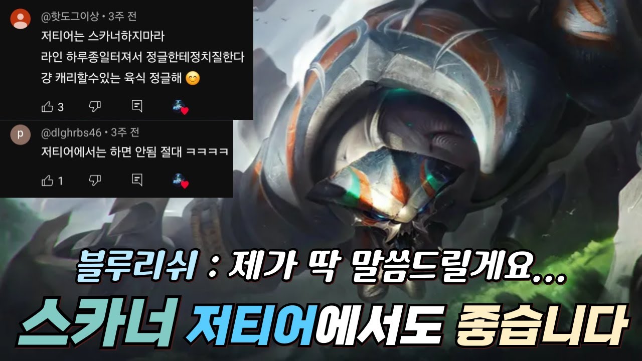 숙련도만 채우면 모든구간 사기챔 1티어 스카너정글
