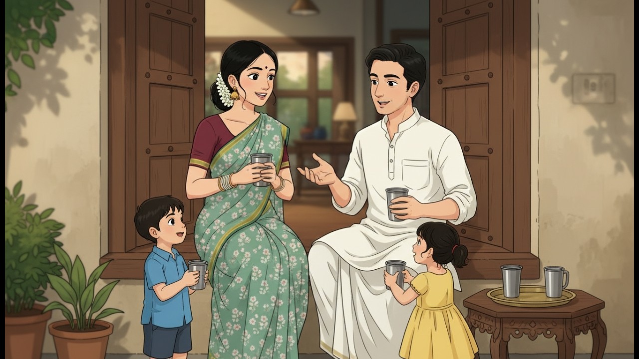 एक दिन South India Village में | A Peaceful Slow Living Ghibli-Style Story | #animation#nostalgia