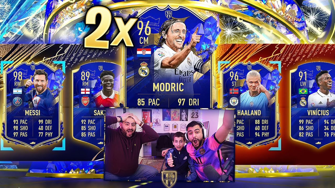 OMGG WTF!! PACKAR 2 SJUKA TOTY Med Min Lillebror - 100K FIFA POINTS!