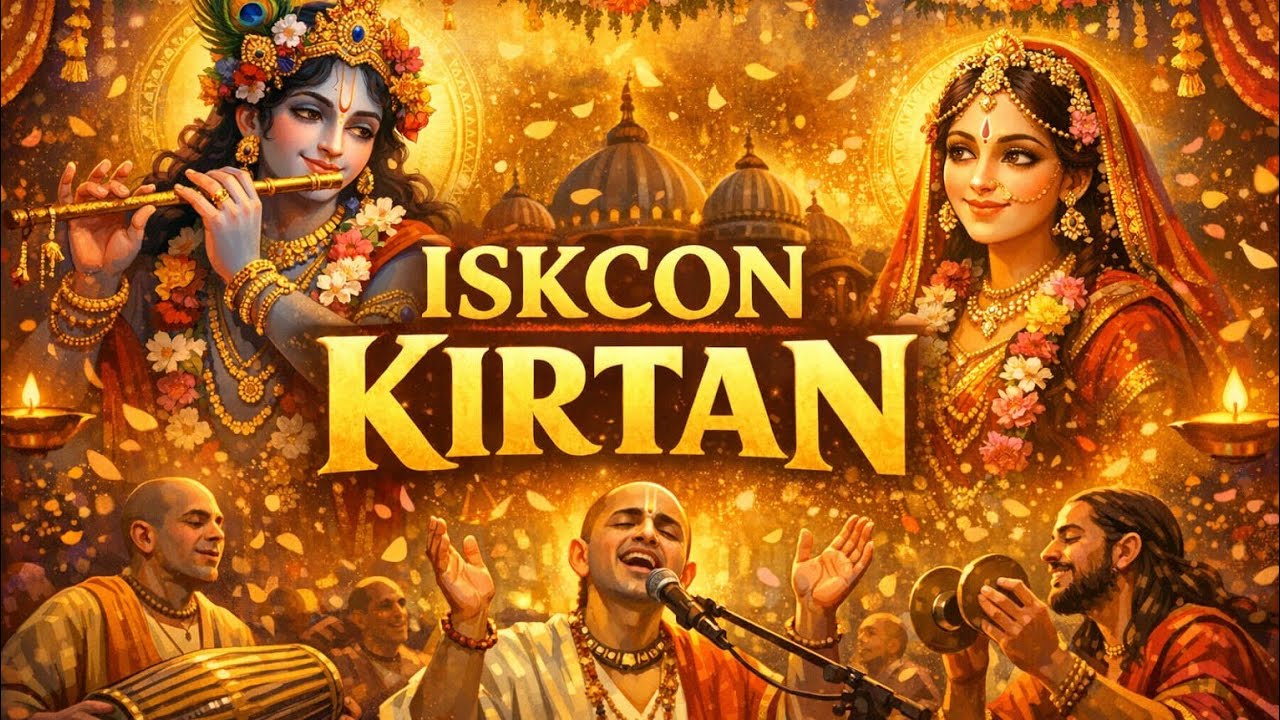 ISKCON Kirtan – Hare Krishna Mahamantra | भक्तों के साथ दिव्य संकीर्तन
